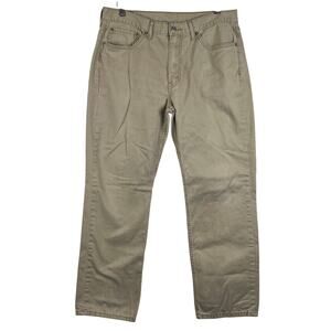 Levis 514‎ Jeans Mens 36x30 Brown Straight Mid Rise Tan Wash Denim